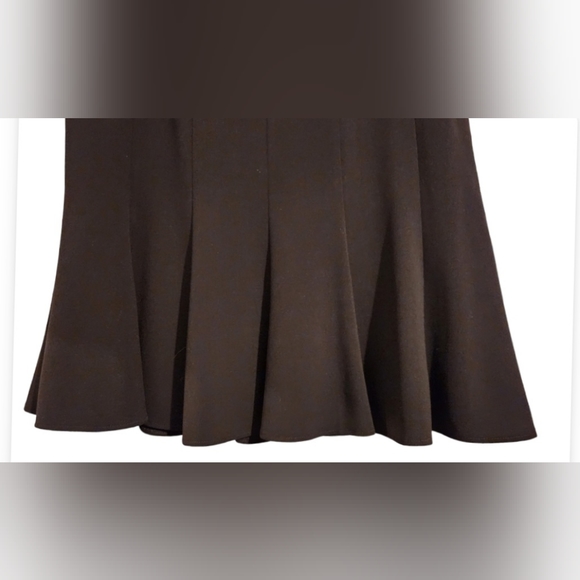 Black Midi Fit and Flare Skirt - Picture 3 of 6